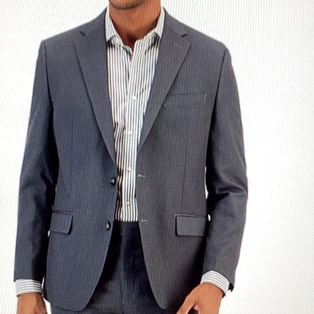 Van Heusen Mens Flex Plain Slim Fit Suit Blazer Jacket